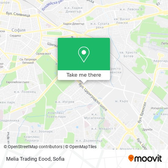 Melia Trading Eood map