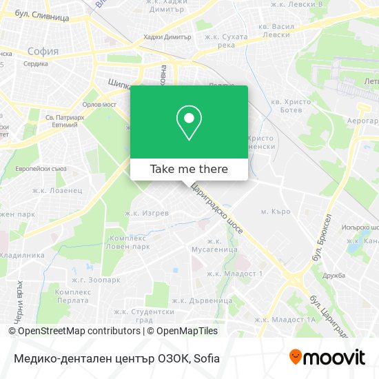 Медико-дентален център ОЗОК map