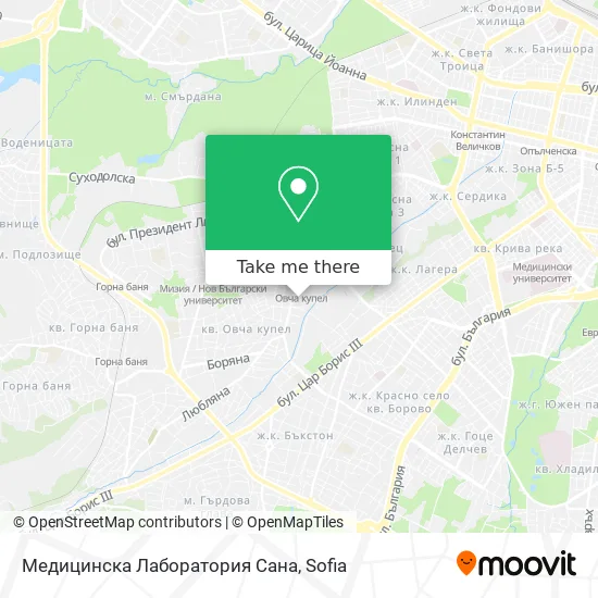 Медицинска Лаборатория Сана map