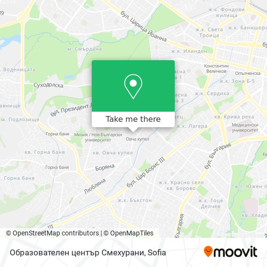 Образователен център Смехурани map