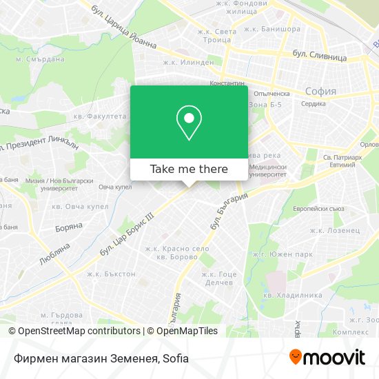 Фирмен магазин Земенея map