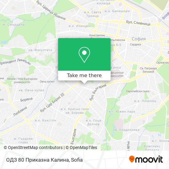 ОДЗ 80 Приказна Калина map