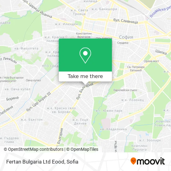 Карта Fertan Bulgaria Ltd Eood