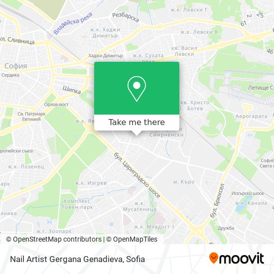 Nail Artist Gergana Genadieva map