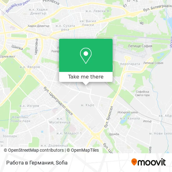 Карта Работа в Германия