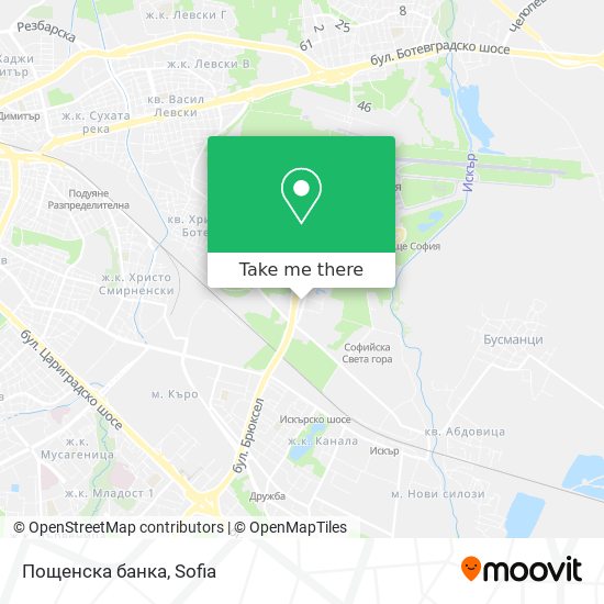 Пощенска банка map
