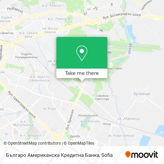 Българо Американска Кредитна Банка map