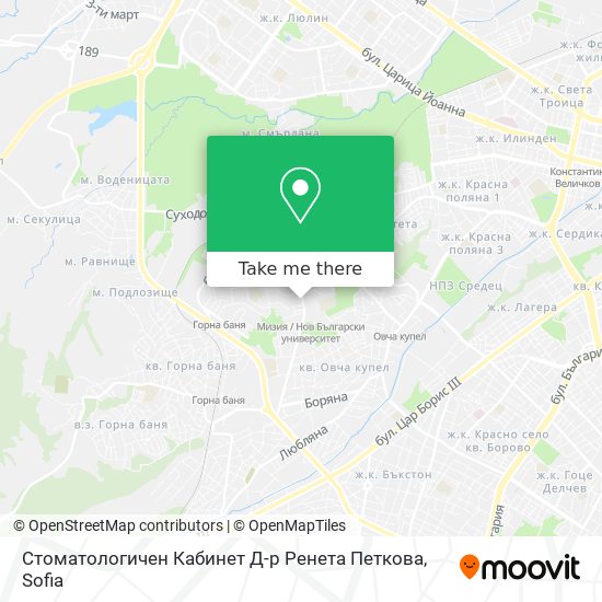 Стоматологичен Кабинет Д-р Ренета Петкова map