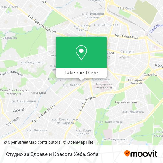 Студио за Здраве и Красота Хеба map