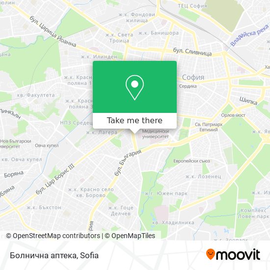 Болнична аптека map