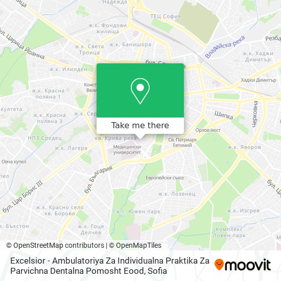 Excelsior - Ambulatoriya Za Individualna Praktika Za Parvichna Dentalna Pomosht Eood map