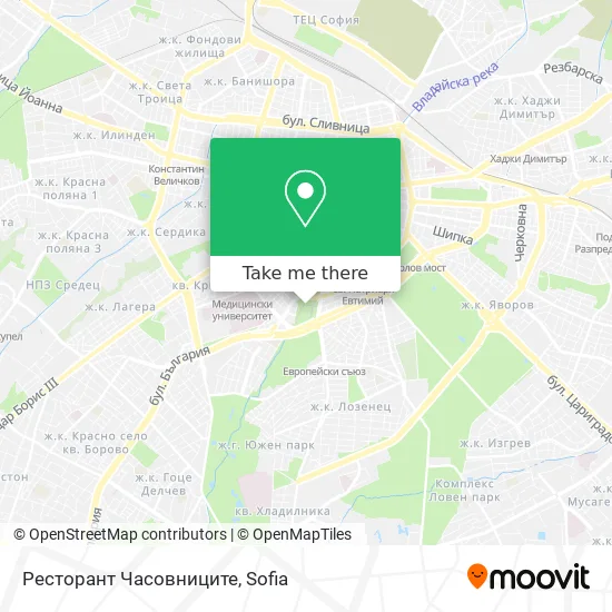 Карта Ресторант Часовниците