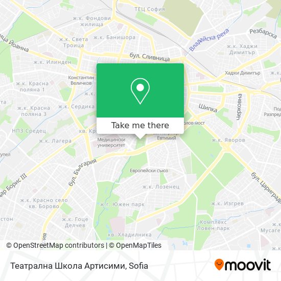 Театрална Школа Артисими map