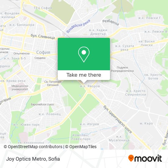 Joy Optics Metro map