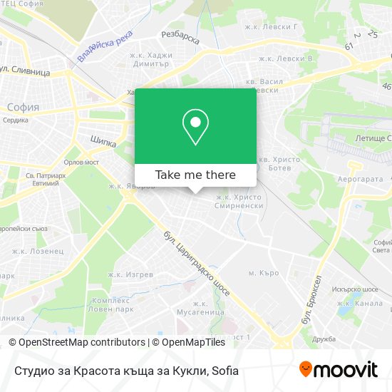 Карта Студио за Красота къща за Кукли