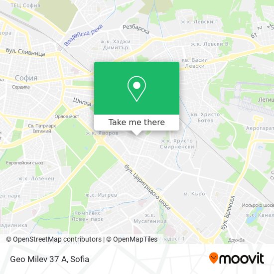 Geo Milev 37 A map