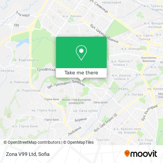 Zona V99 Ltd map
