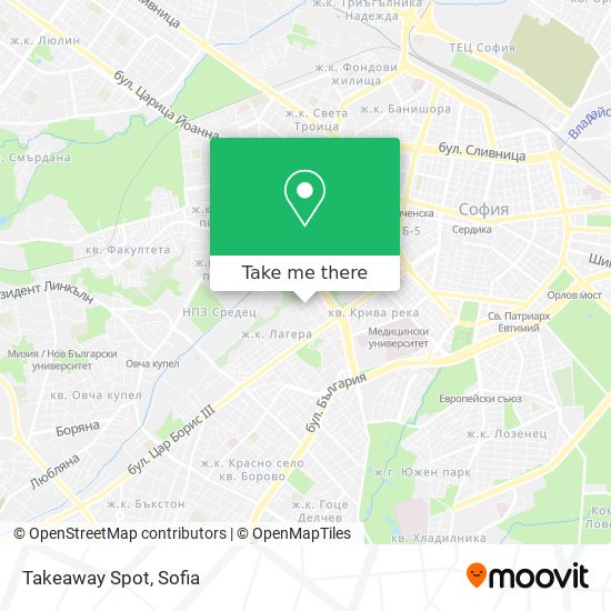 Takeaway Spot map