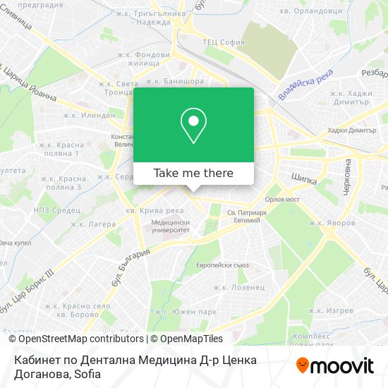 Кабинет по Дентална Медицина Д-р Ценка Доганова map