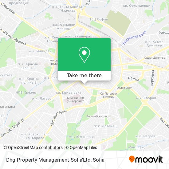 Карта Dhg-Property Management-Sofia'Ltd