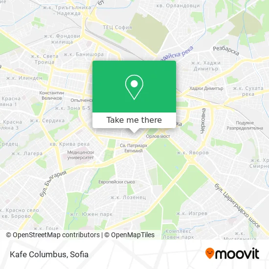 Kafe Columbus map