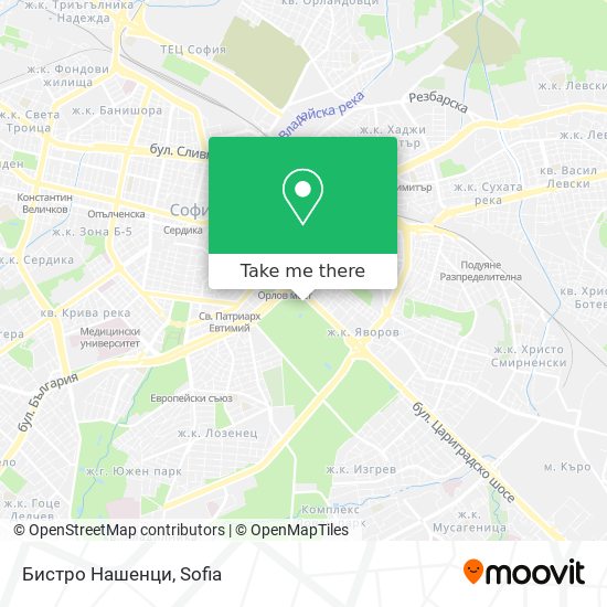 Карта Бистро Нашенци