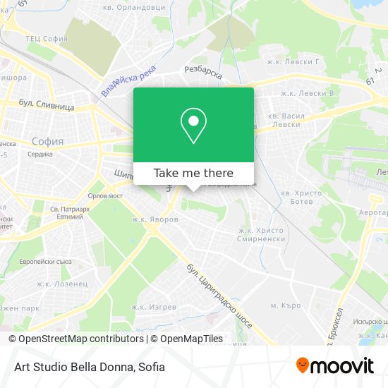 Art Studio Bella Donna map