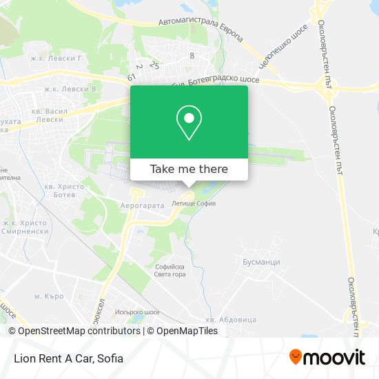 Lion Rent A Car map