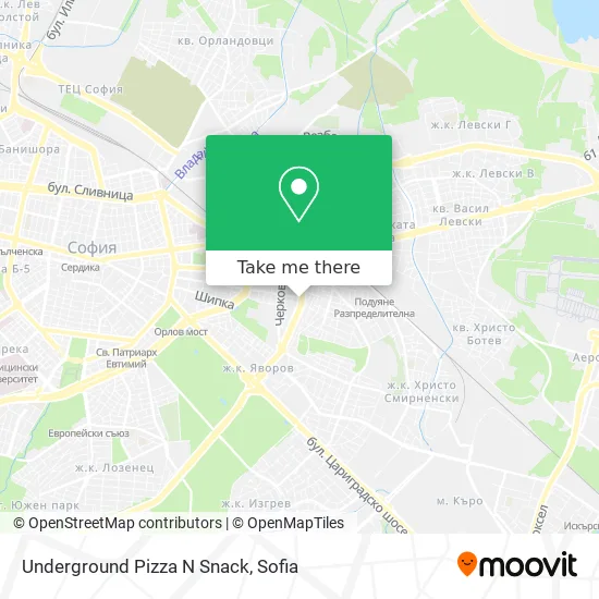 Карта Underground Pizza N Snack