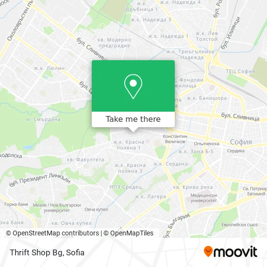 Карта Thrift Shop Bg