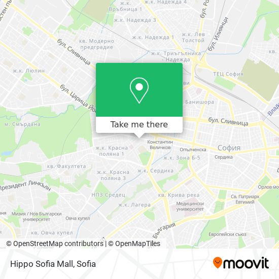 Hippo Sofia Mall map