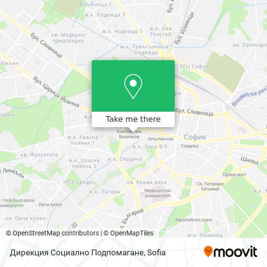 Дирекция Социално Подпомагане map