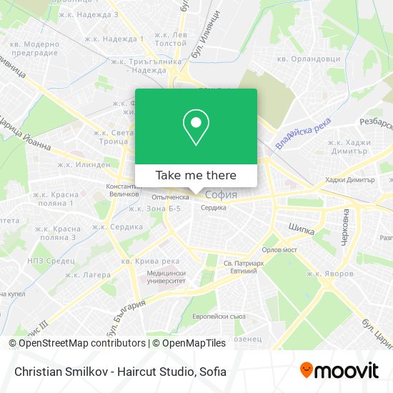 Christian Smilkov - Haircut Studio map