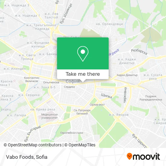 Карта Vabo Foods