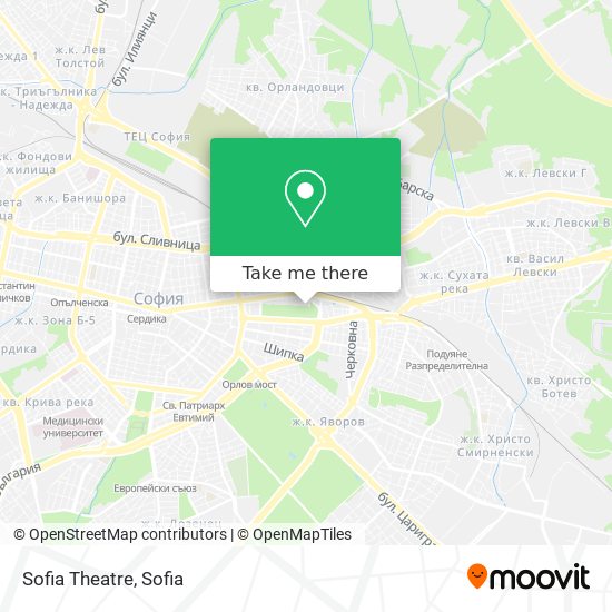 Sofia Theatre map