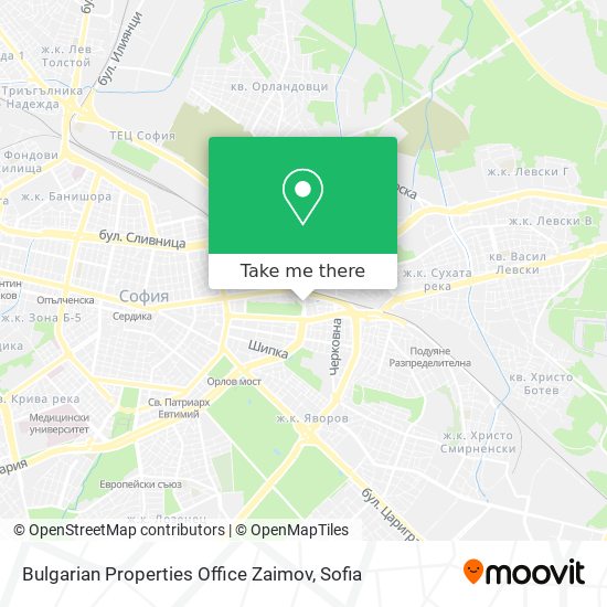 Bulgarian Properties Office Zaimov map