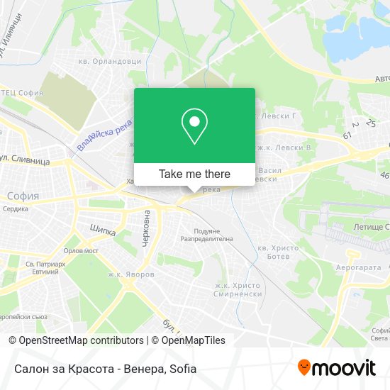 Карта Салон за Красота - Венера