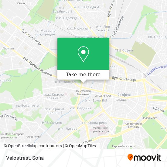 Velostrast map