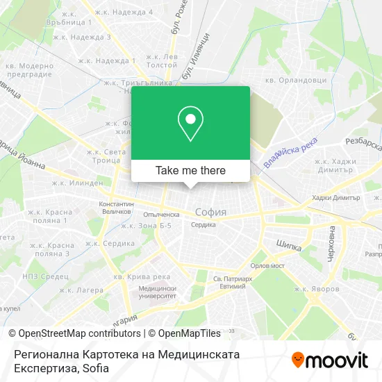 Карта Регионална Картотека на Медицинската Експертиза