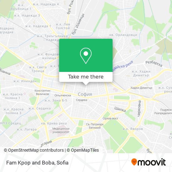 Fam Kpop and Boba map