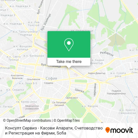 Карта Консулт Сервиз - Касови Апарати, Счетоводство и Регистрация на Фирми