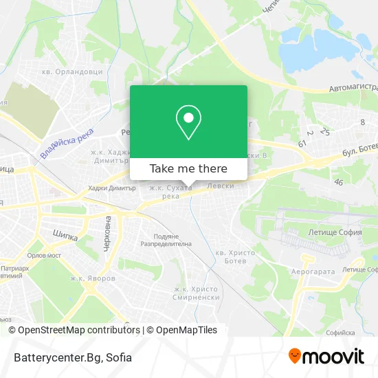 Карта Batterycenter.Bg