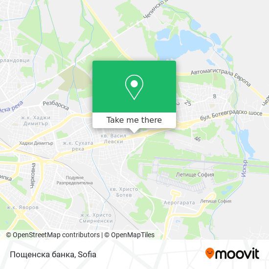 Пощенска банка map