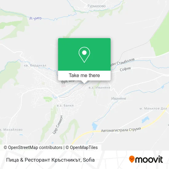 Пица & Ресторант Кръстникът map