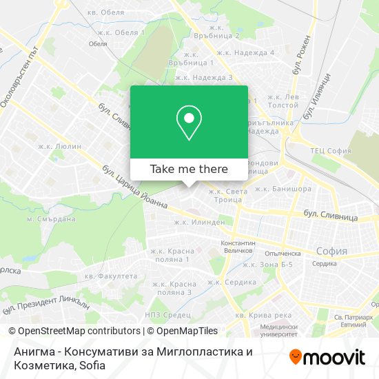 Анигма - Консумативи за Миглопластика и Козметика map