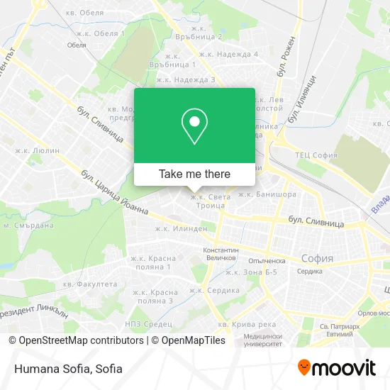 Карта Humana Sofia