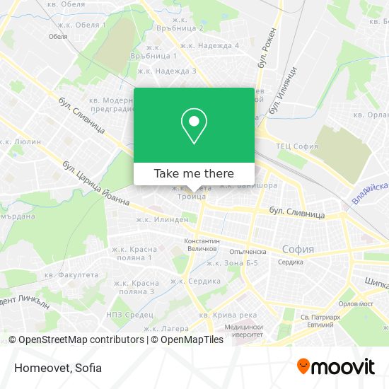 Homeovet map