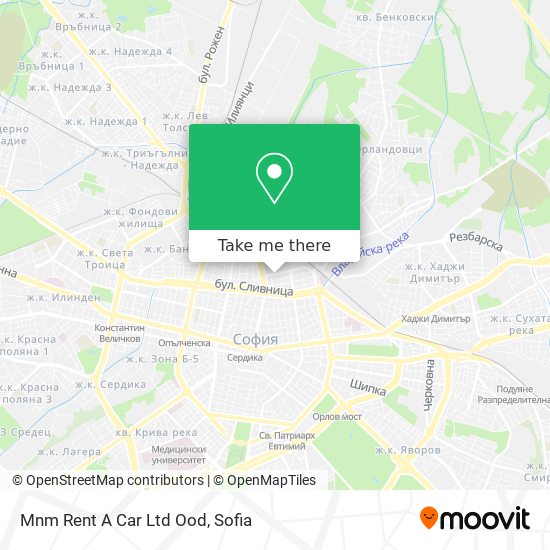 Карта Mnm Rent A Car Ltd Ood
