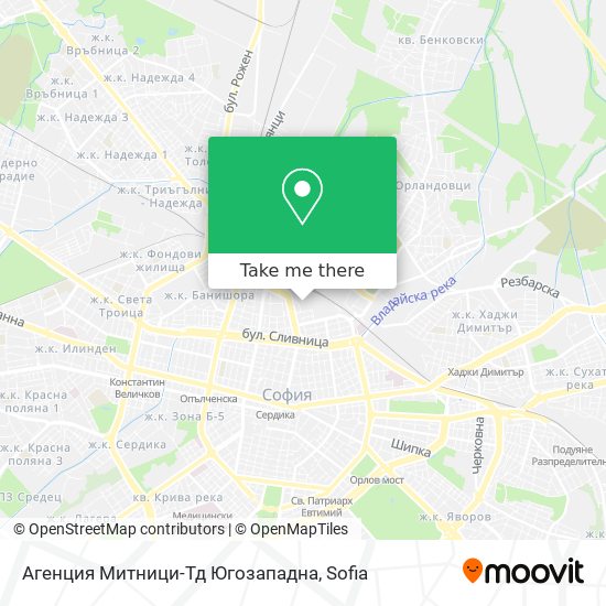 Агенция Митници-Тд Югозападна map