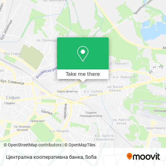 Централна кооперативна банка map